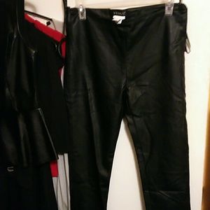 Faux leather leggings